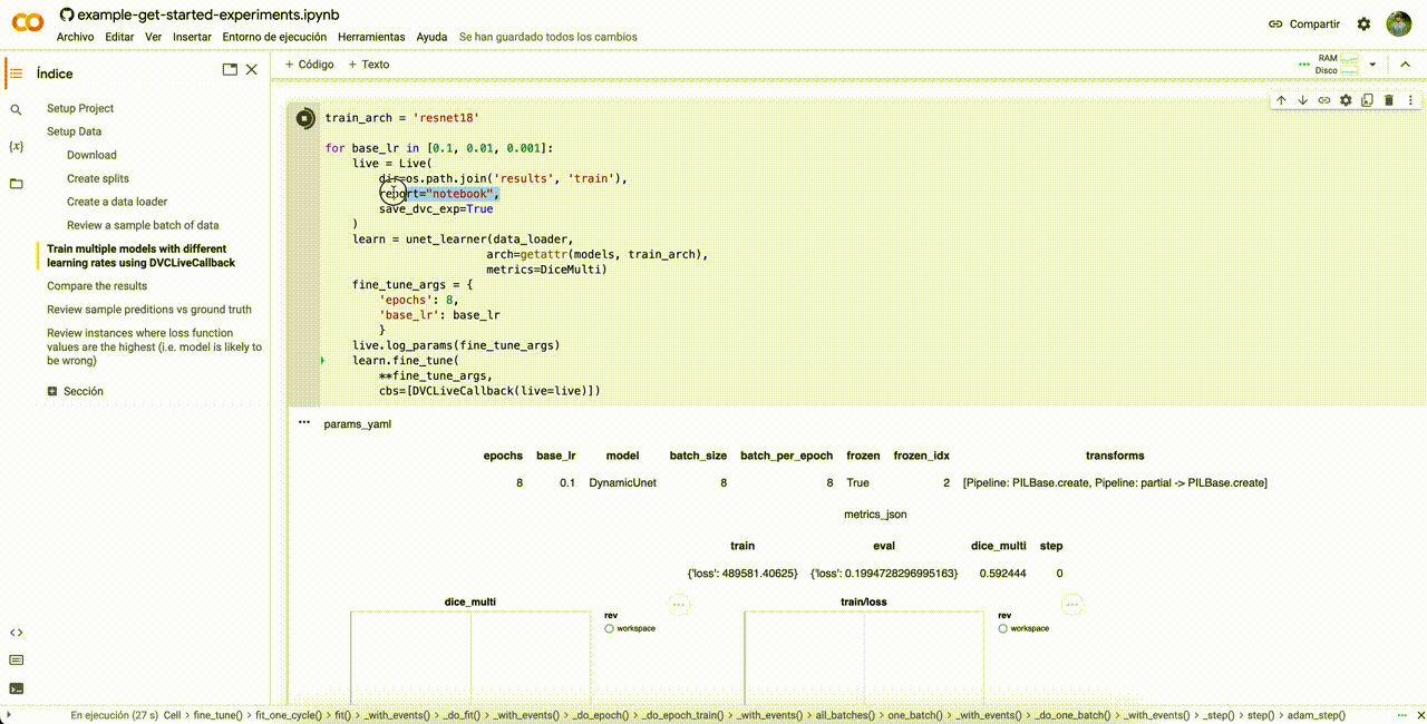 Notebook report